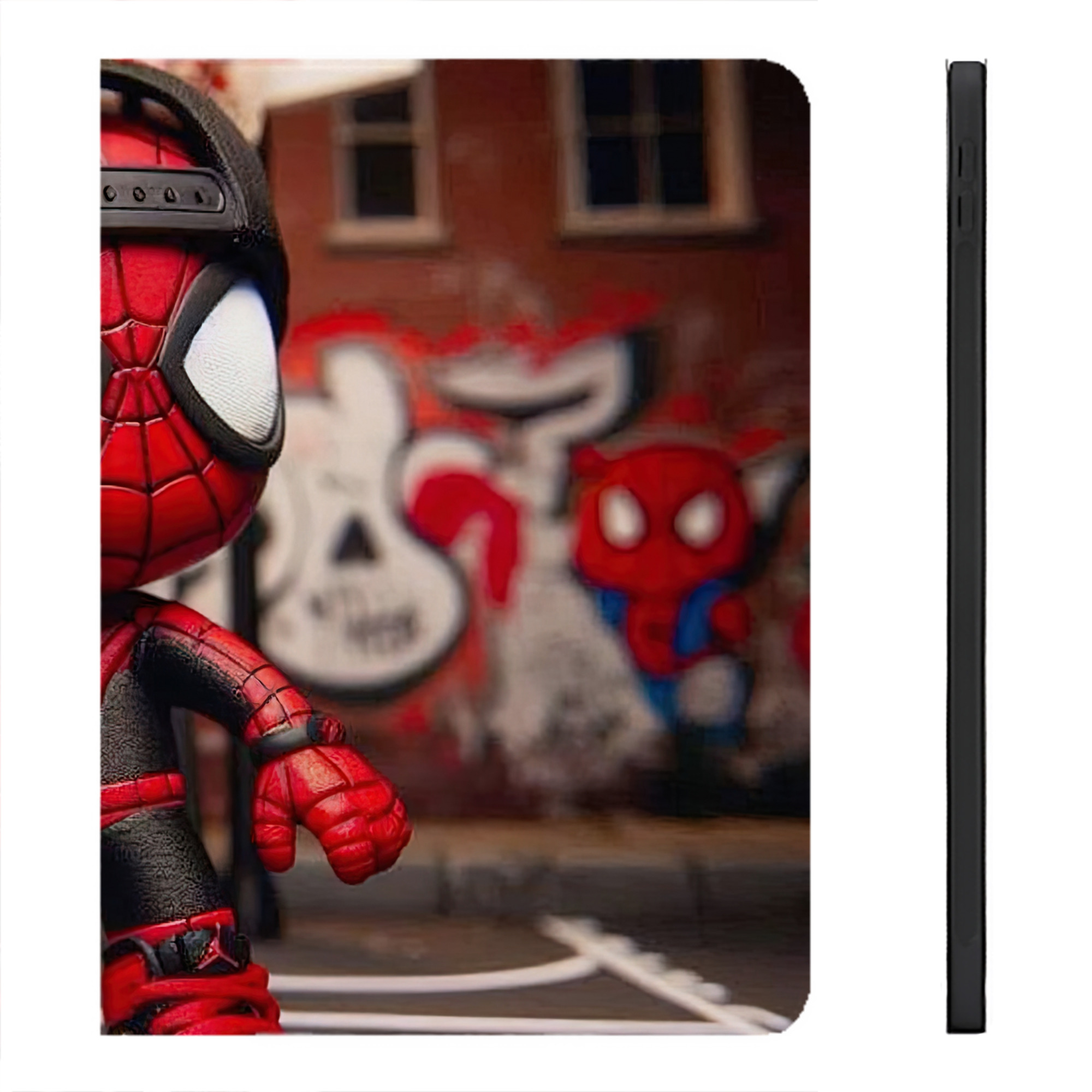（画像用） Spider Man スパイダーマン IPadケース ペンホルダー付き ブックスタイルデザイン